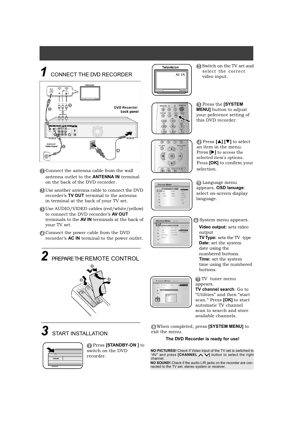Philips DVDR560H/97 User Manual | 2 pages