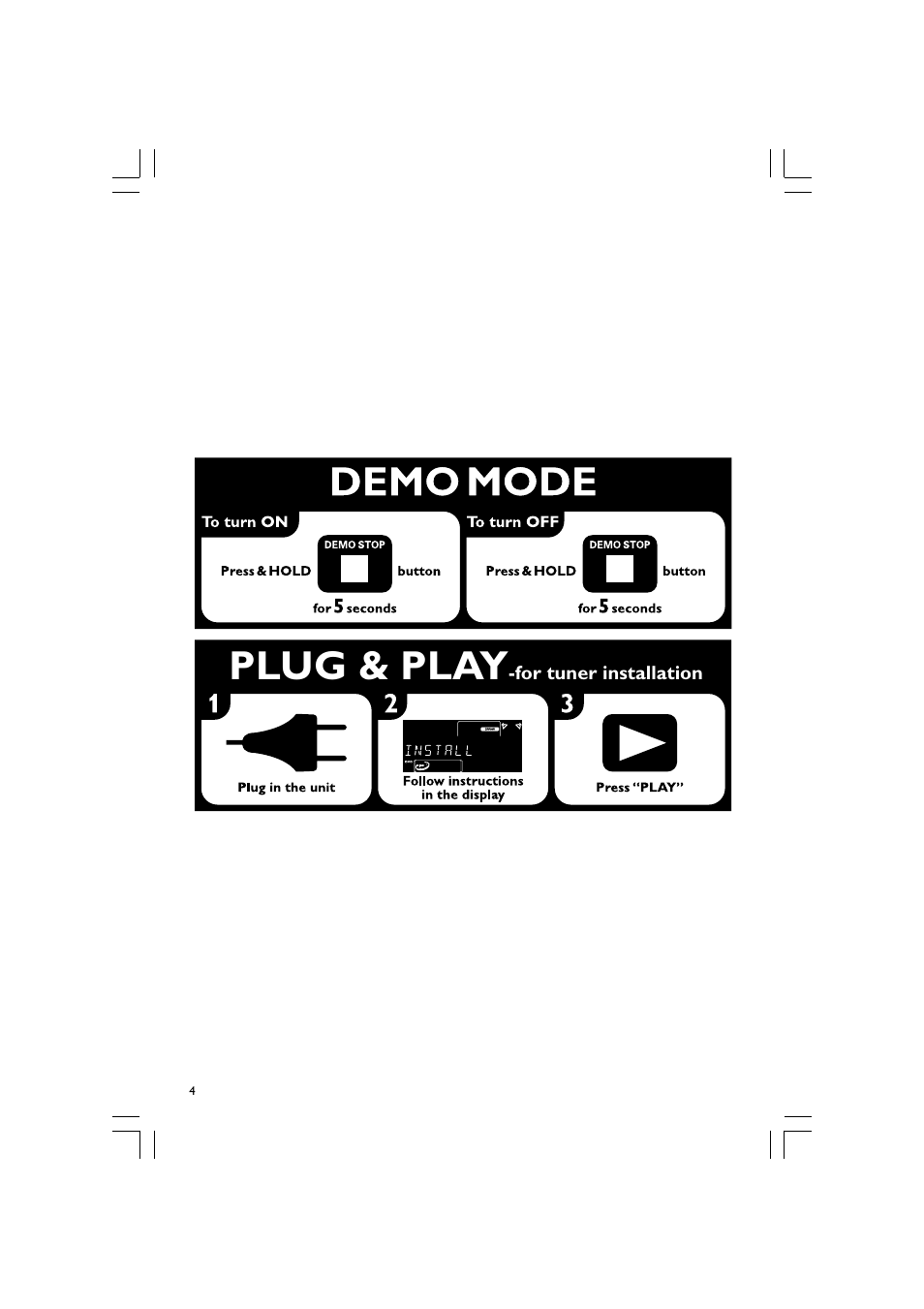 Plug & play | Philips FW-D596 User Manual | Page 4 / 48