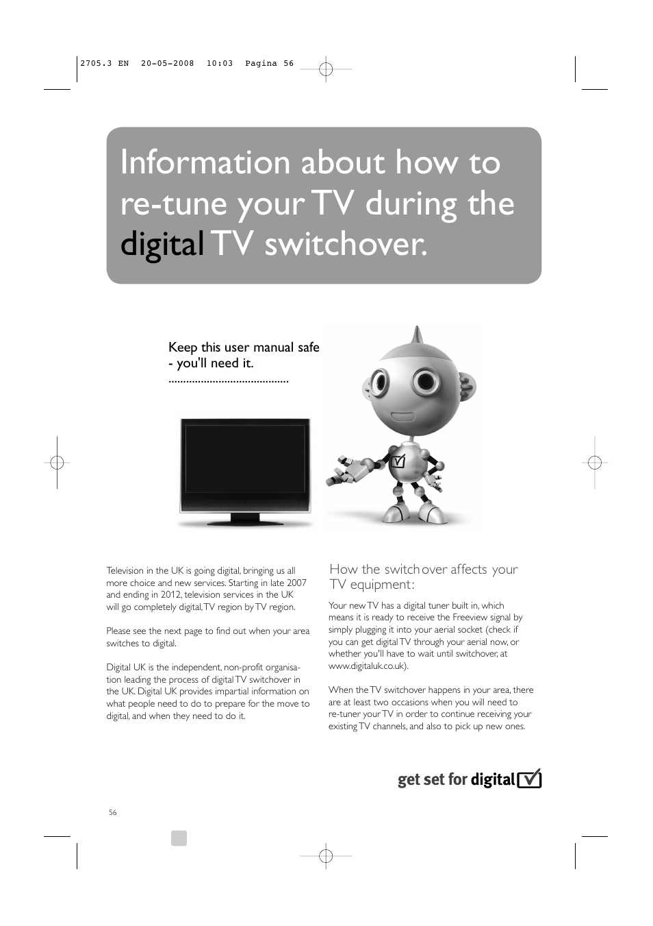 Philips 32PFL9603 User Manual | Page 58 / 68