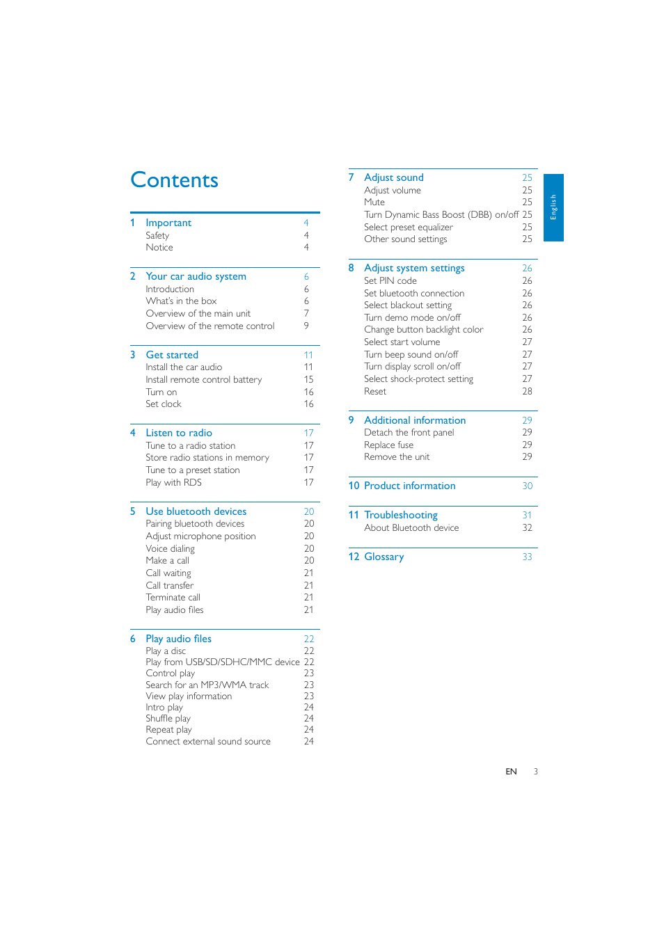 Philips CEM250 User Manual | Page 2 / 34
