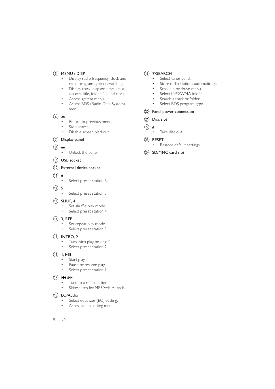 Philips CEM250 User Manual | Page 7 / 34