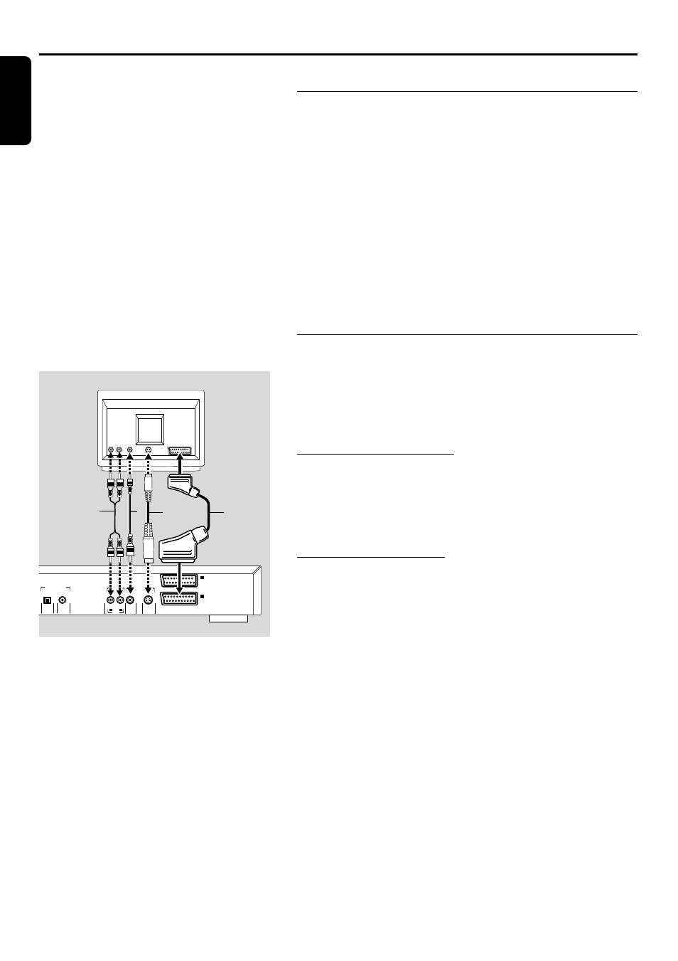 Preparation, Connect to a tv, English | S-video (y/c) connection, Video cvbs connection, 14 preparation | Philips DVD750/05 User Manual | Page 14 / 34