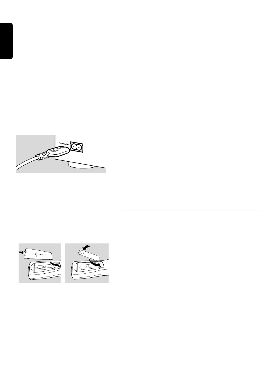 Connecting the power supply, Infra red remote control | Philips DVD750/05 User Manual | Page 16 / 34