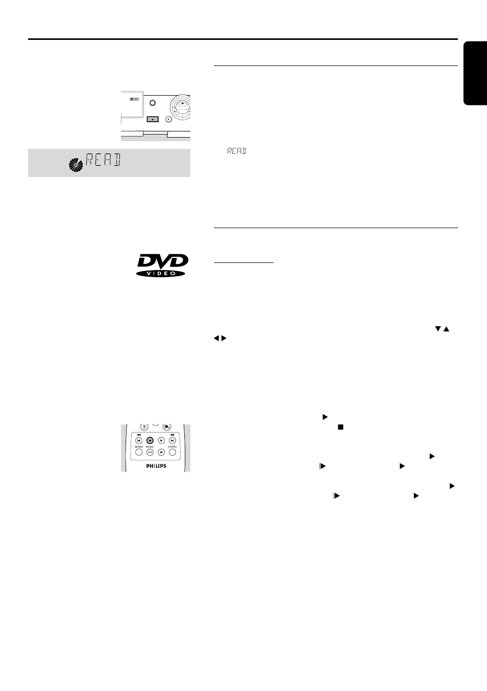 Operation, Loading discs, Playing a dvd-video disc | Philips DVD750/05 User Manual | Page 23 / 34