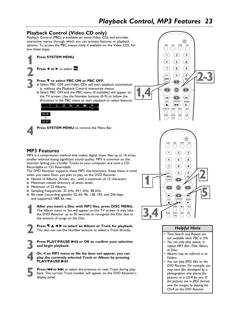 Playback control, mp3 features 23 | Philips LX3000 User Manual | Page 23 / 44