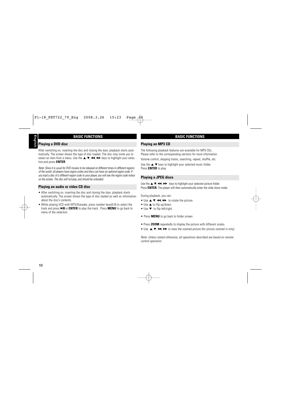 Philips PET722 User Manual | Page 10 / 18