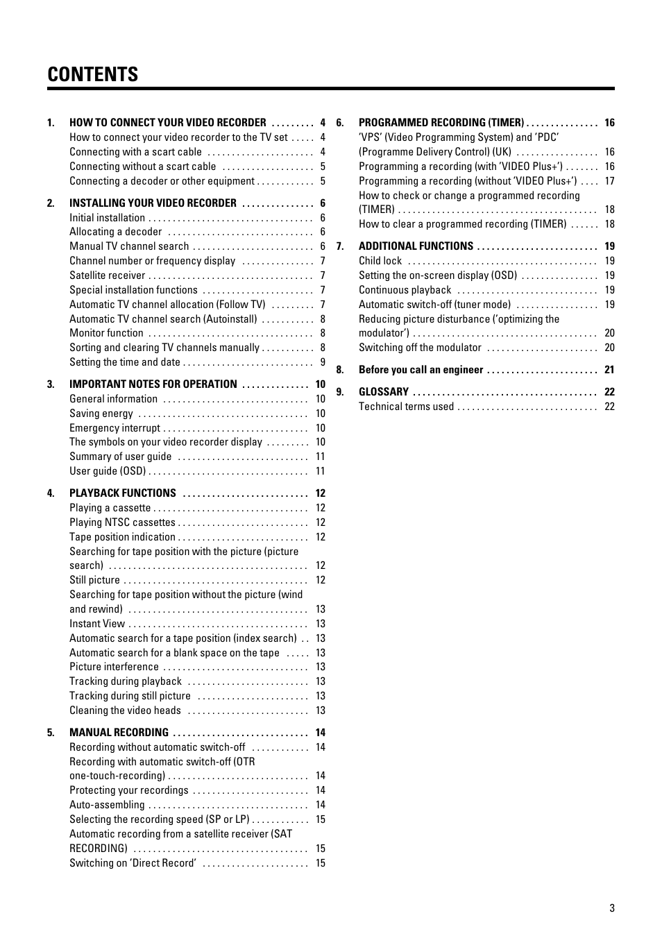 Philips VR205/05 User Manual | 25 pages