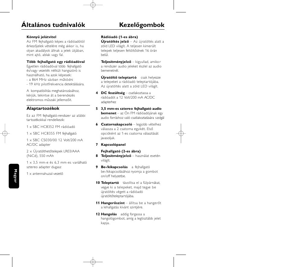 Általános tudnivalók kezelőgombok | Philips HC8350 User Manual | Page 96 / 117