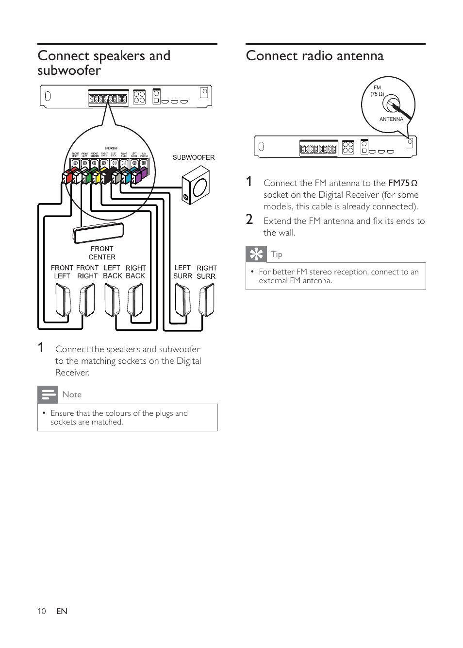Philips HTR5224 User Manual | Page 10 / 26