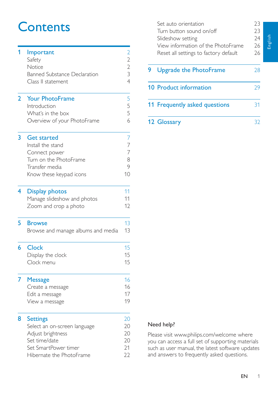 Philips SPF4308 User Manual | Page 2 / 34