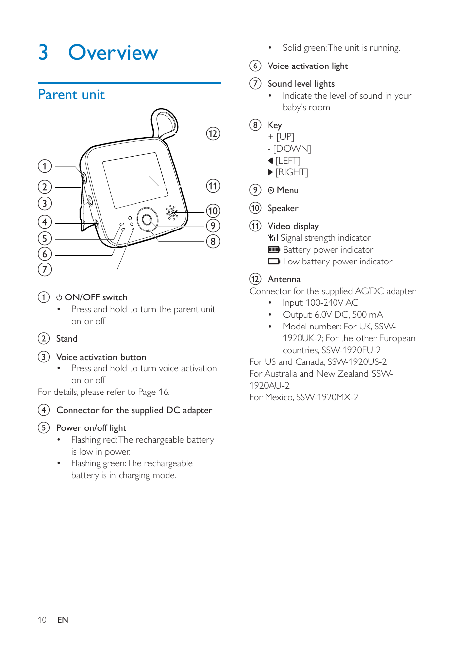 3 overview | Philips SCD610 User Manual | Page 9 / 22