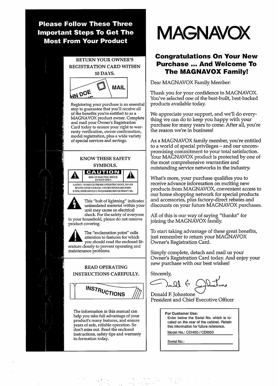 Masnavck | Philips CDI550 User Manual | Page 2 / 20