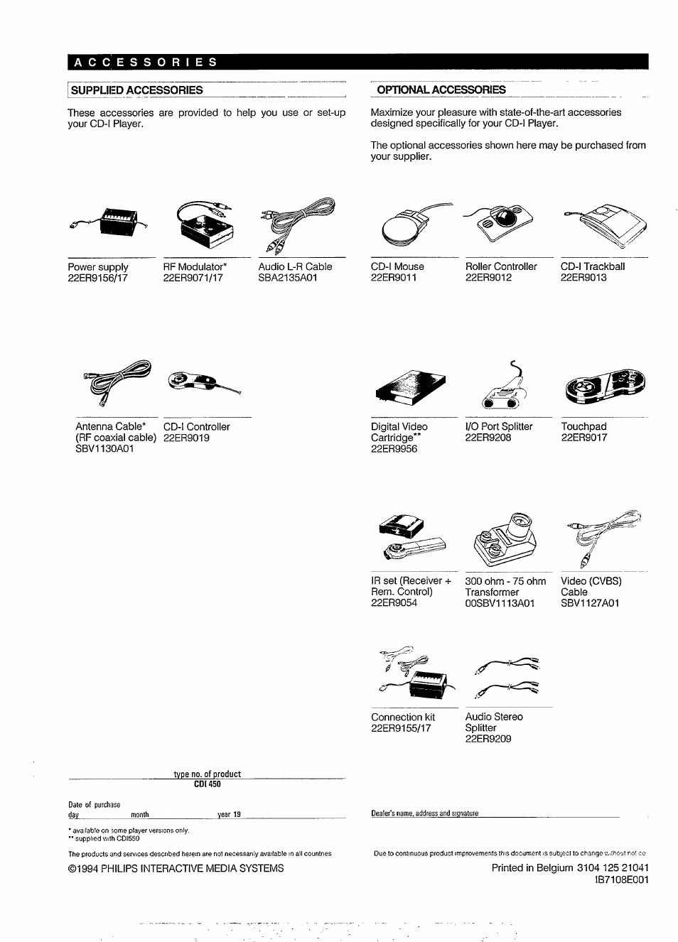 Philips CDI550 User Manual | Page 20 / 20