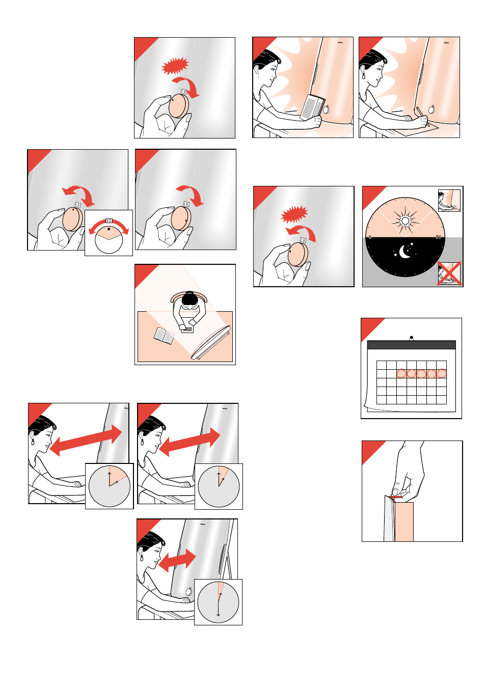 80 cm, 55 cm, 30 cm | Philips HF 3300 User Manual | Page 26 / 30