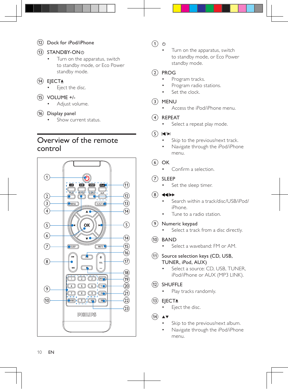 Philips DCM250/37 User Manual | Page 10 / 28