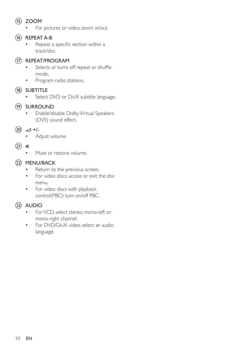 Philips HSB2351/98 User Manual | Page 9 / 36