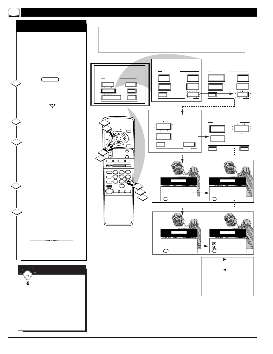 Eature, Ontrols, Continued | Parental control setup code number, Mart | Philips MAGNAVOX 9P5531C1 User Manual | Page 16 / 52