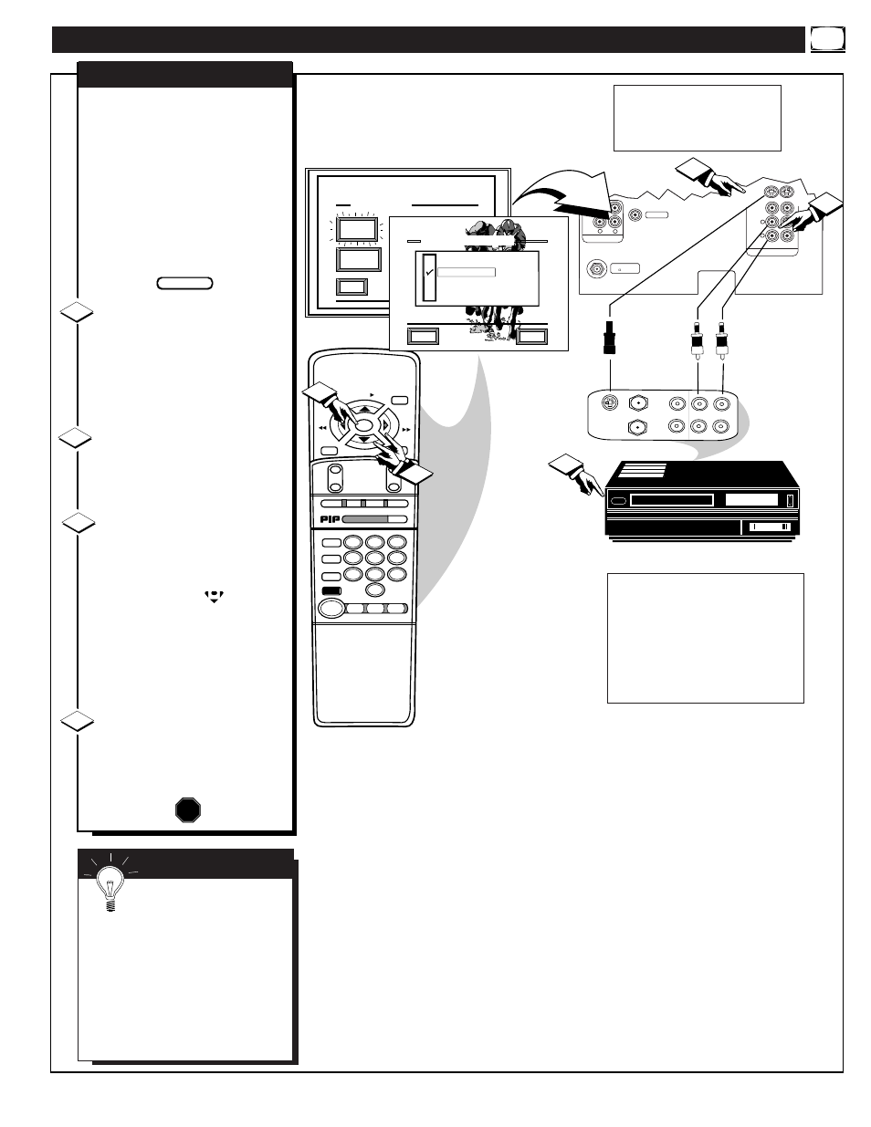 Sing the, Udio, Ideo | Nput, Acks, Continued, Mart | Philips MAGNAVOX 9P5531C1 User Manual | Page 29 / 52