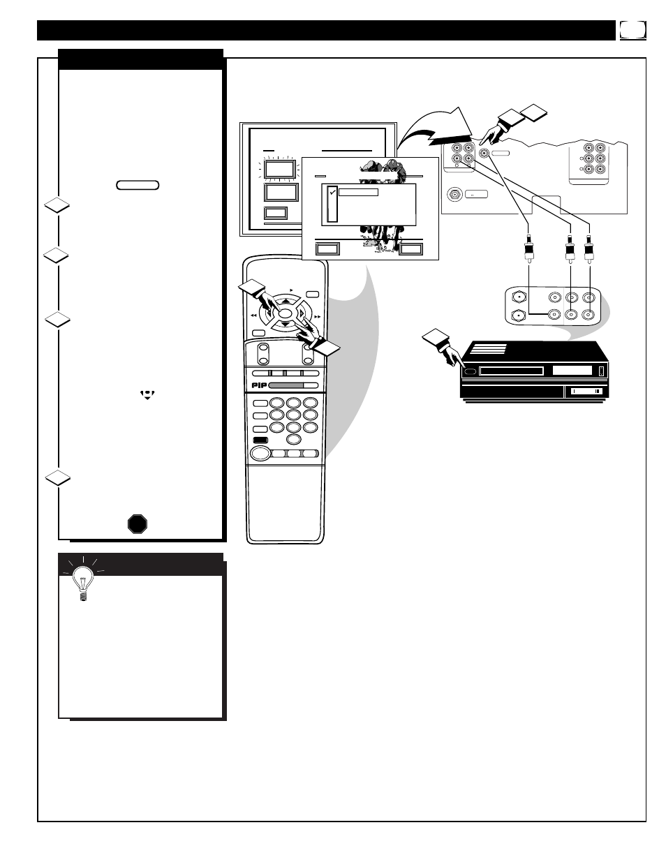 Sing the, Udio, Ideo | Utput, Acks, Audio/video outputs, Mart | Philips MAGNAVOX 9P5531C1 User Manual | Page 31 / 52