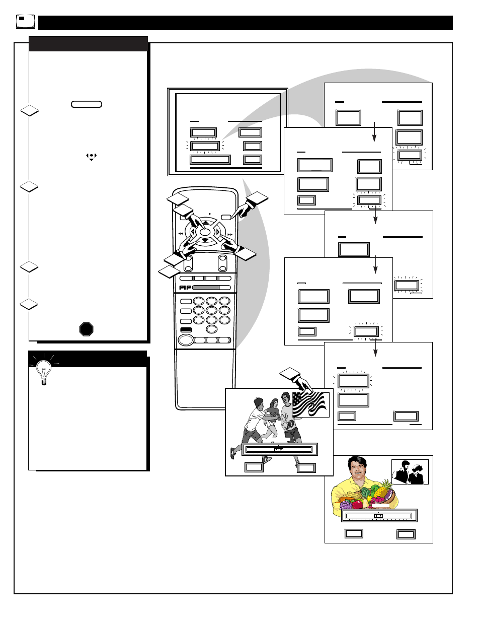 Djusting, Icture, Olor and | Philips MAGNAVOX 9P5531C1 User Manual | Page 44 / 52