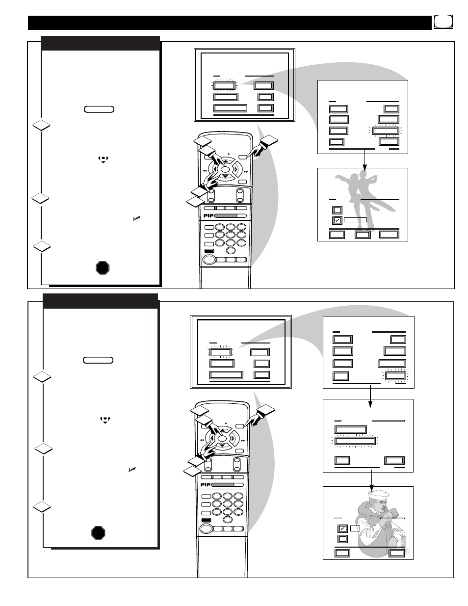 Icture, Ontrols, Continued | Clearview, Stop | Philips MAGNAVOX 9P5531C1 User Manual | Page 7 / 52