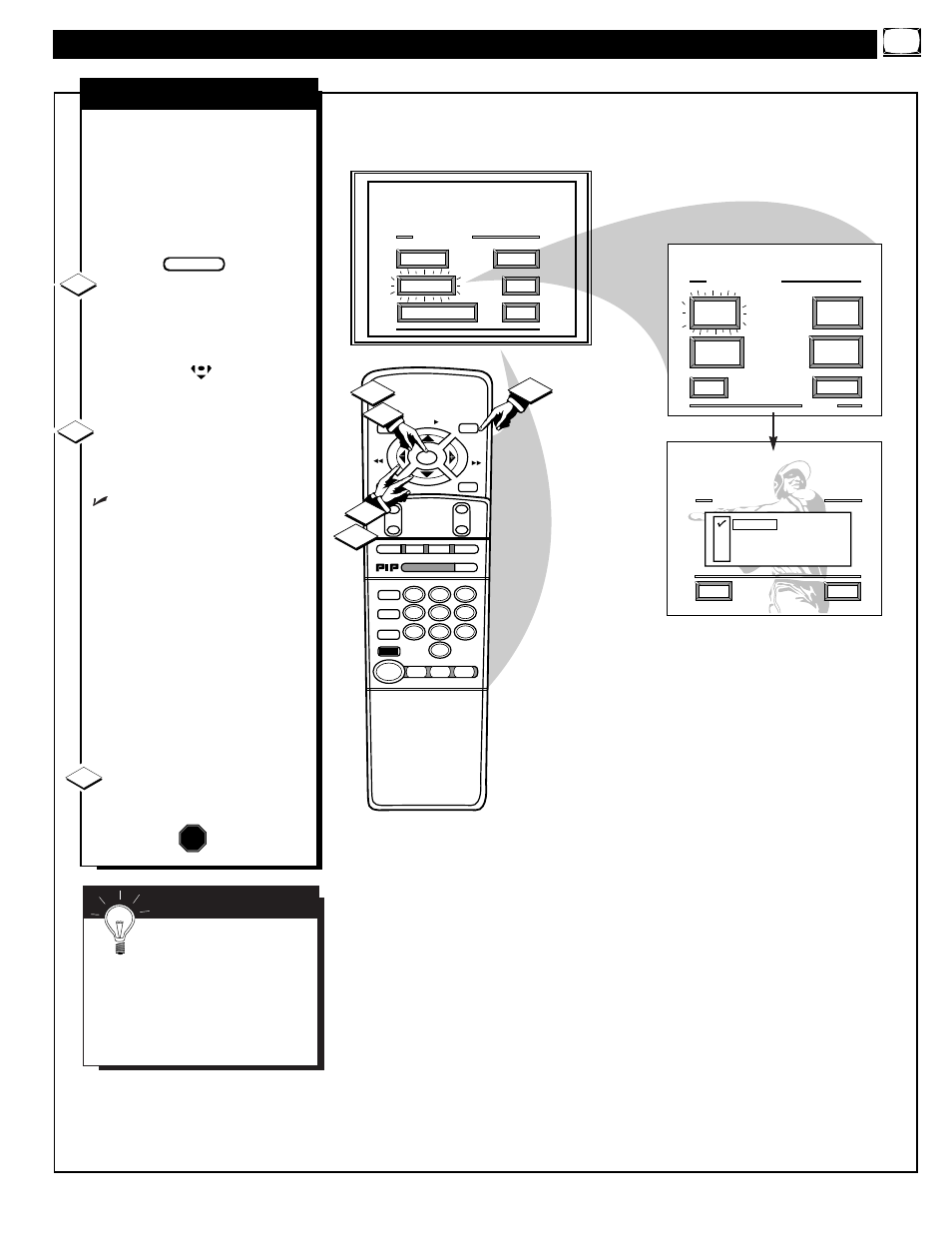 Eature, Ontrol, Djustments | Picture source | Philips MAGNAVOX 9P5531C1 User Manual | Page 9 / 52