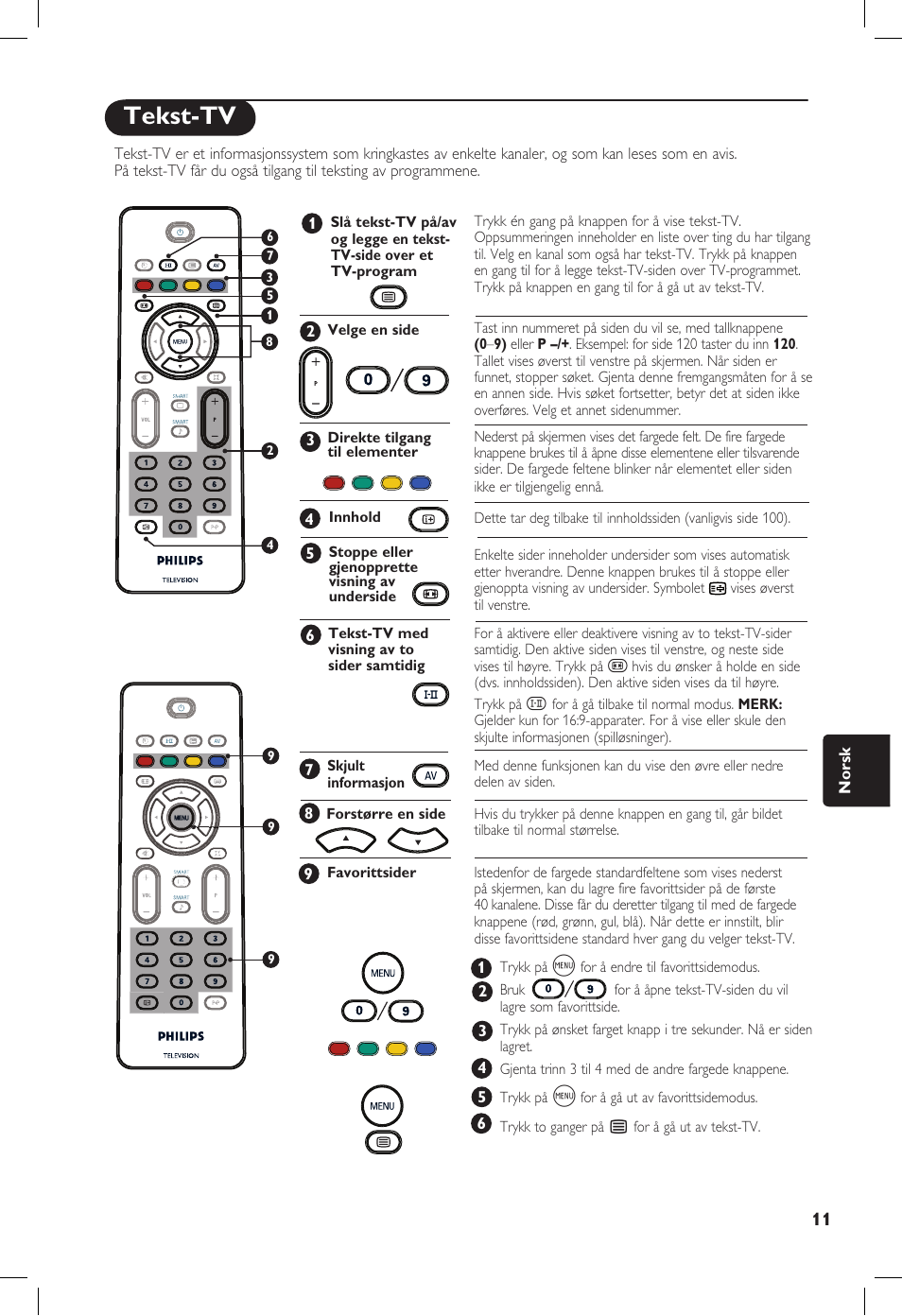 Tekst-tv | Philips 20PF User Manual | Page 171 / 272