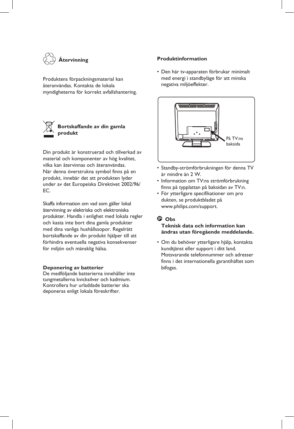 Philips 20PF User Manual | Page 182 / 272