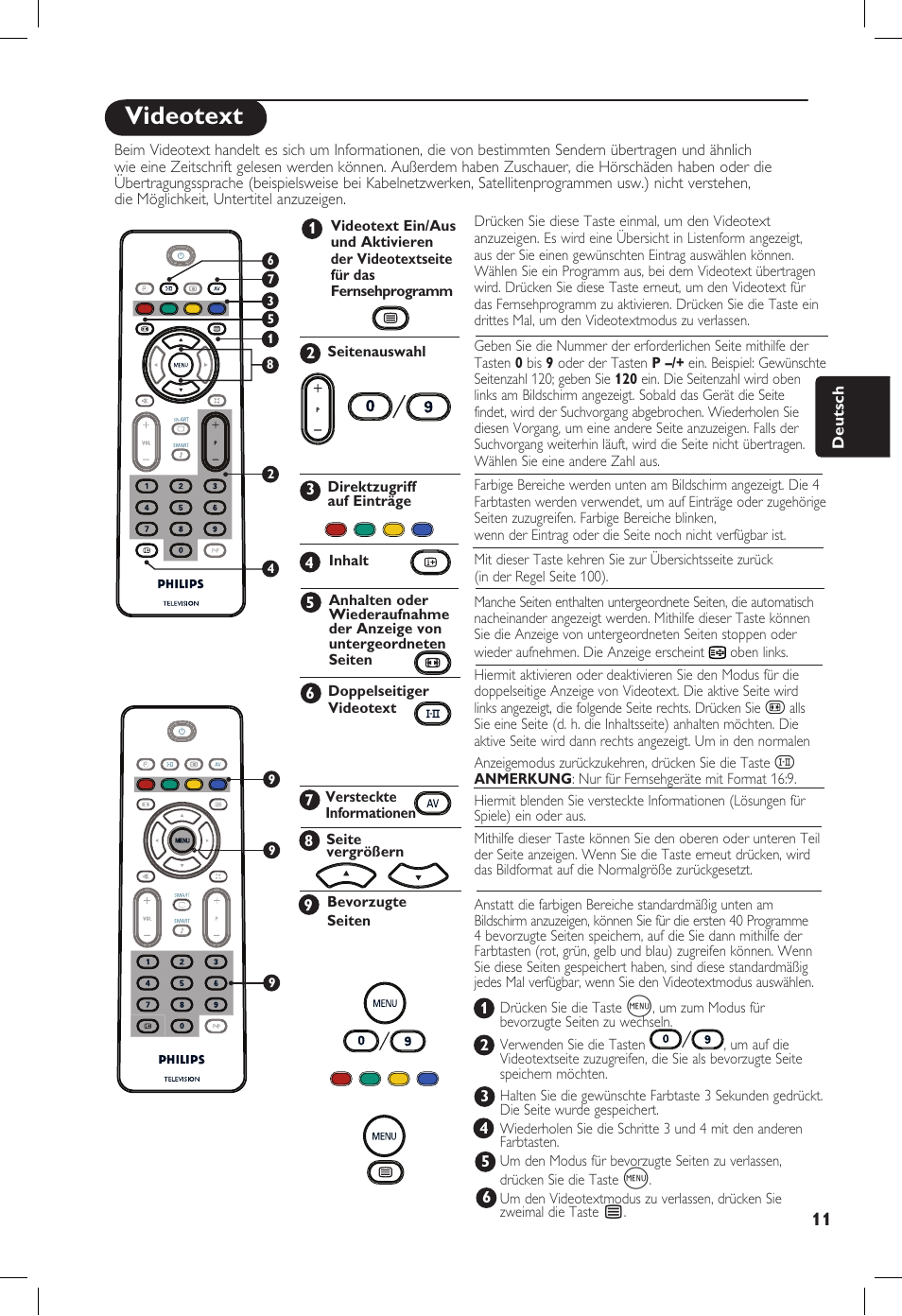 Videotext | Philips 20PF User Manual | Page 83 / 272