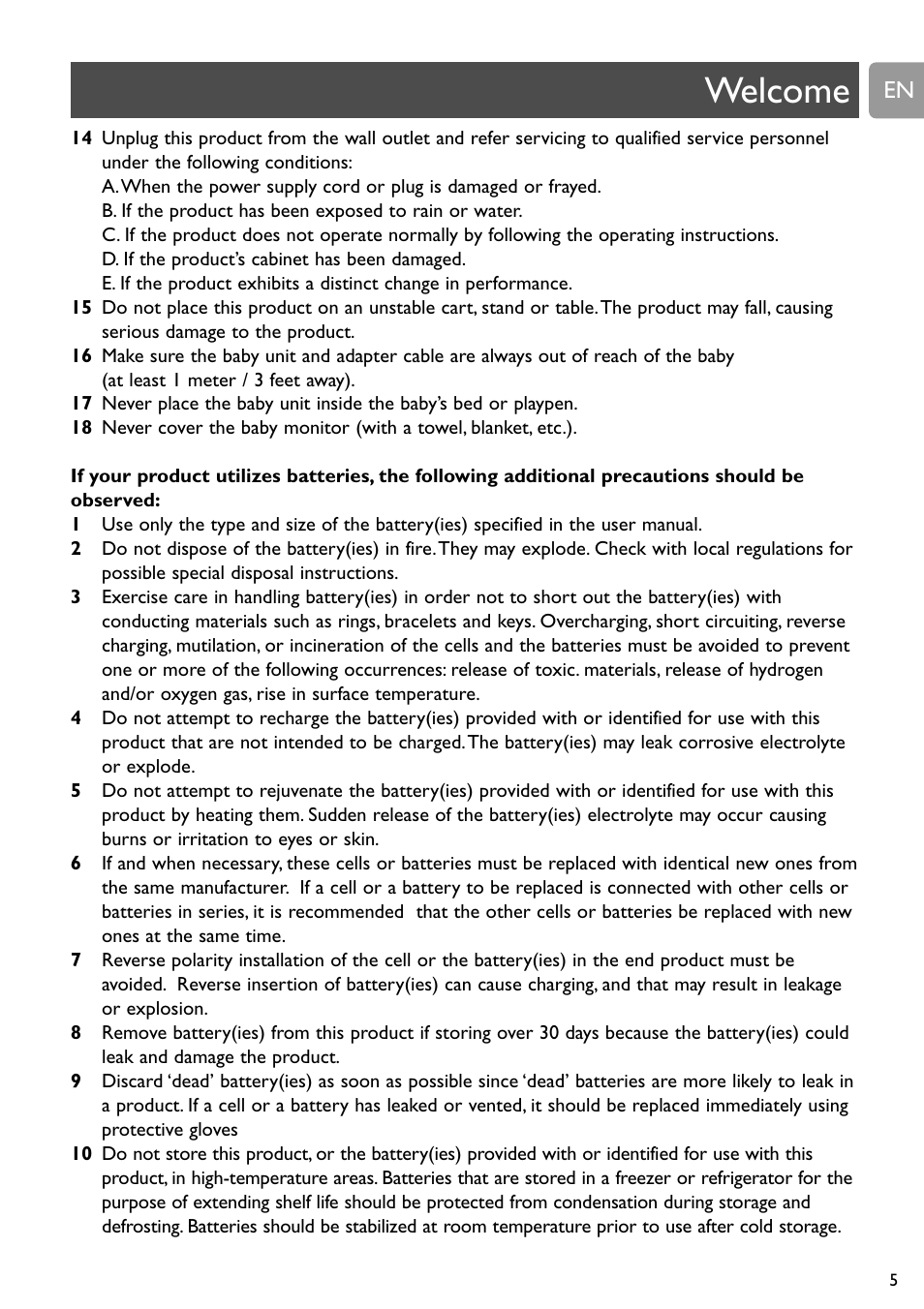 Welcome | Philips SCD588/54 User Manual | Page 4 / 60