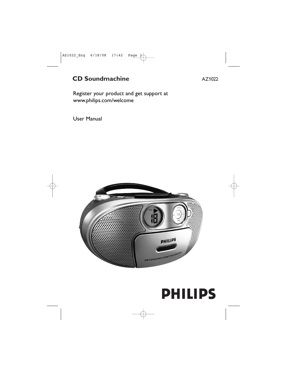 Philips AZ1022 User Manual | 15 pages