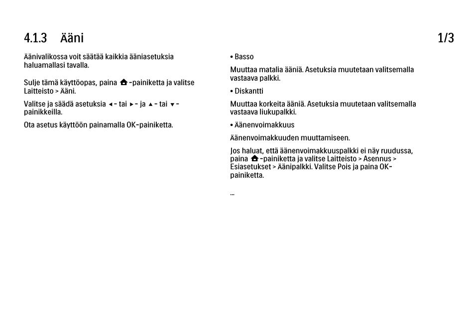 3 ääni, 3 ääni 1/3 | Philips FI KYTTOPAS 52PFL9704H User Manual | Page 150 / 262