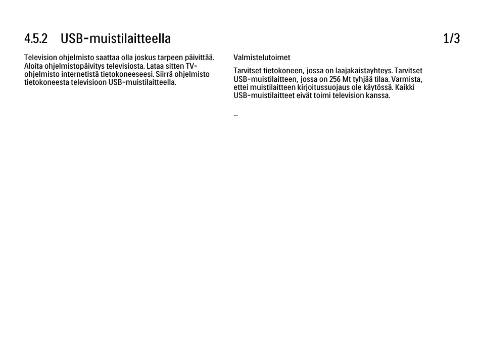 2 usb:llä, 2 usb-muistilaitteella 1/3 | Philips FI KYTTOPAS 52PFL9704H User Manual | Page 186 / 262