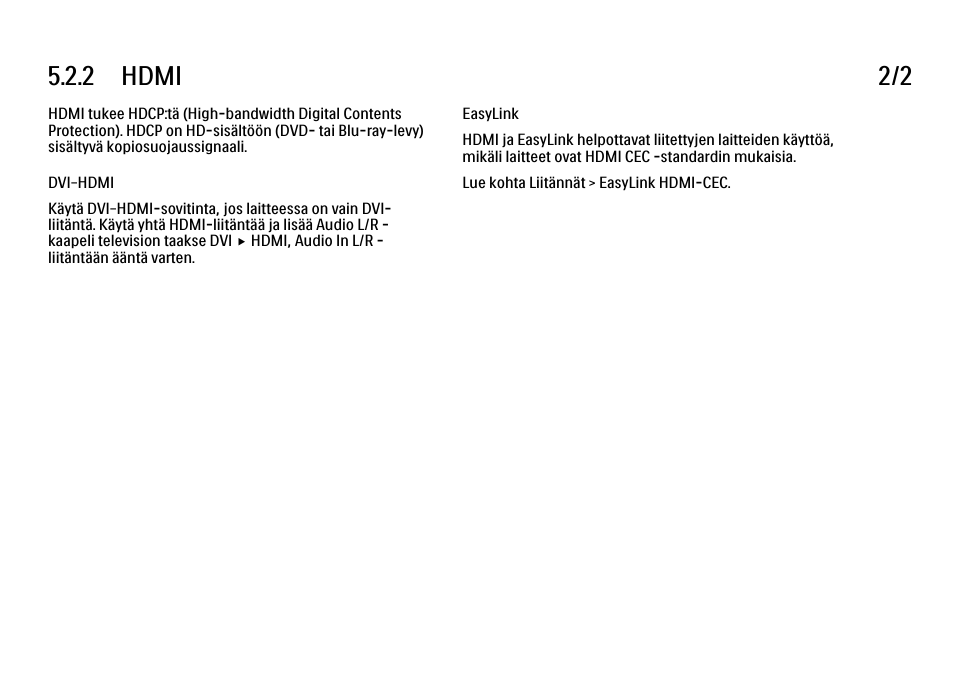 2 hdmi 2/2 | Philips FI KYTTOPAS 52PFL9704H User Manual | Page 193 / 262