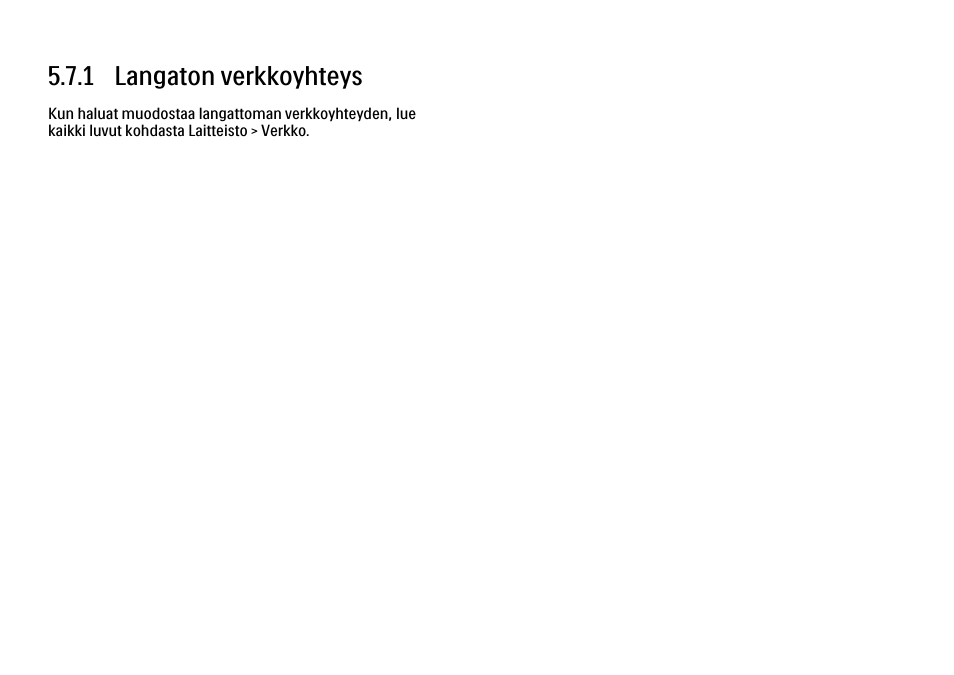 7 verkko, 1 langaton, 1 langaton verkkoyhteys | Philips FI KYTTOPAS 52PFL9704H User Manual | Page 236 / 262