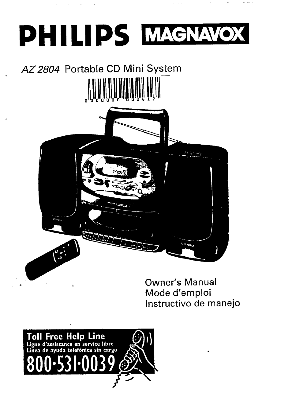 Philips AZ 2804 User Manual | 23 pages