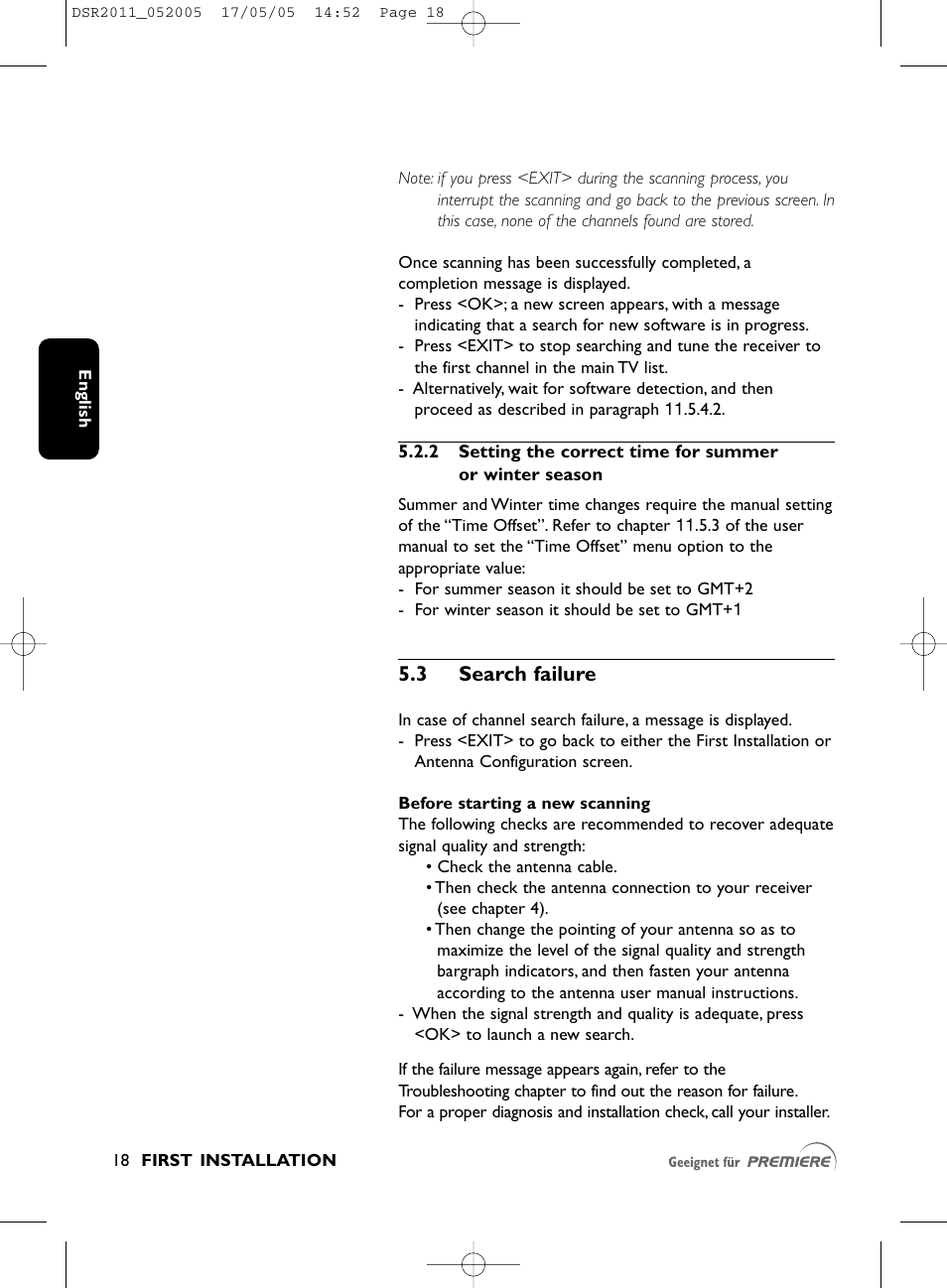 3 search failure | Philips DSR2010 User Manual | Page 18 / 49