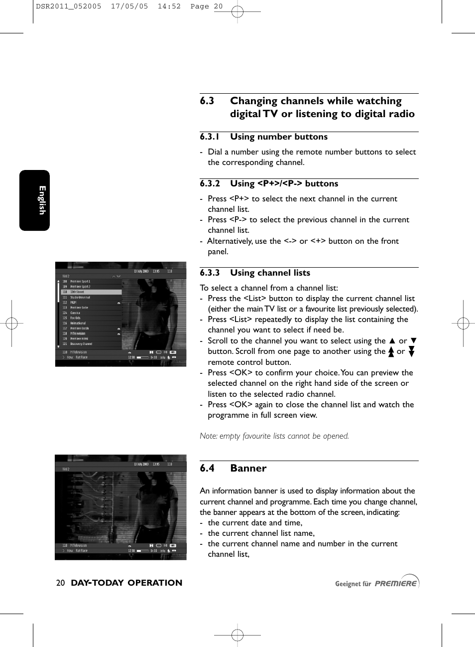 4 banner | Philips DSR2010 User Manual | Page 20 / 49