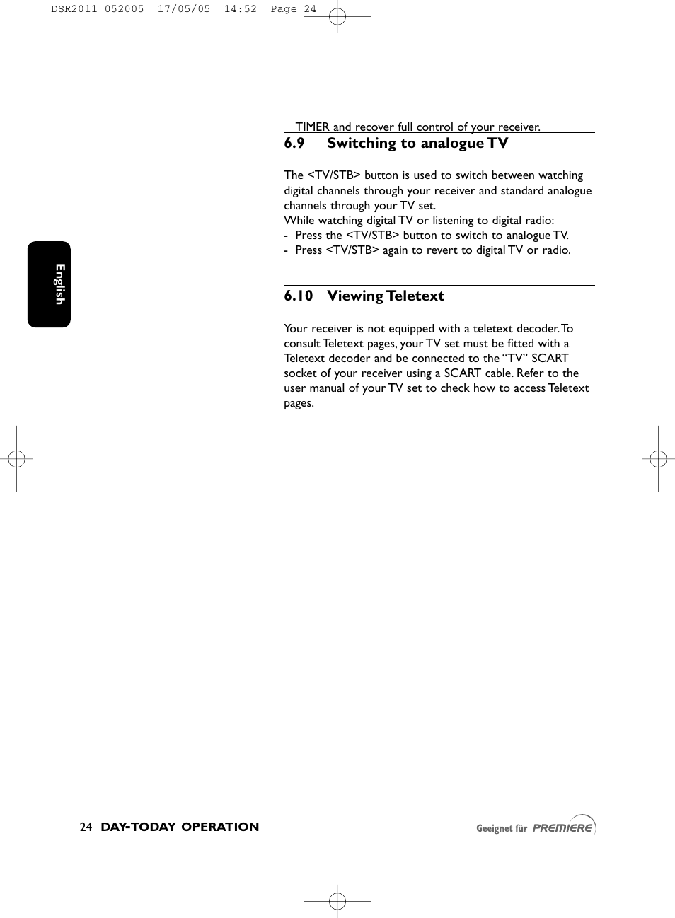 Philips DSR2010 User Manual | Page 24 / 49