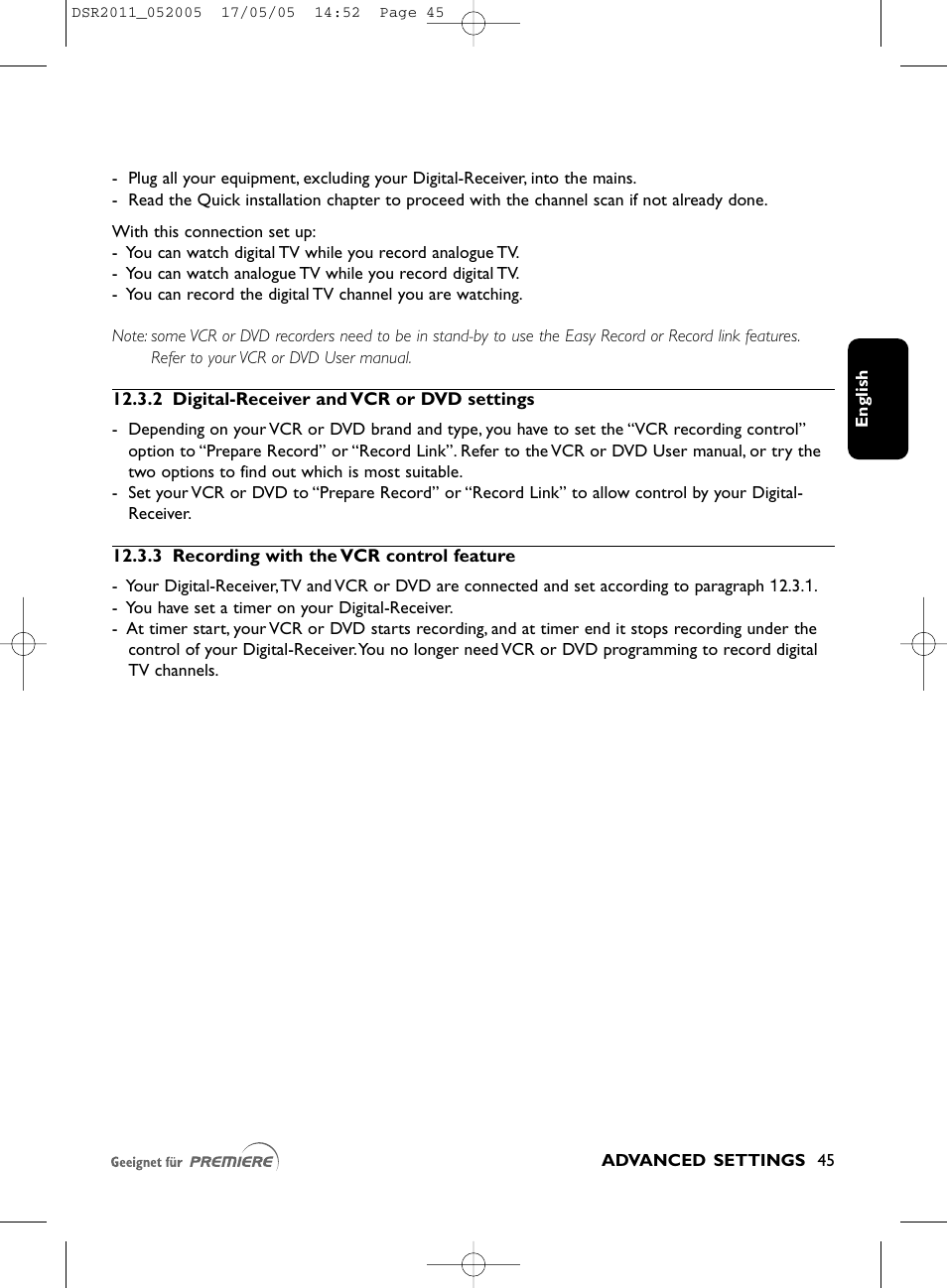 Philips DSR2010 User Manual | Page 45 / 49