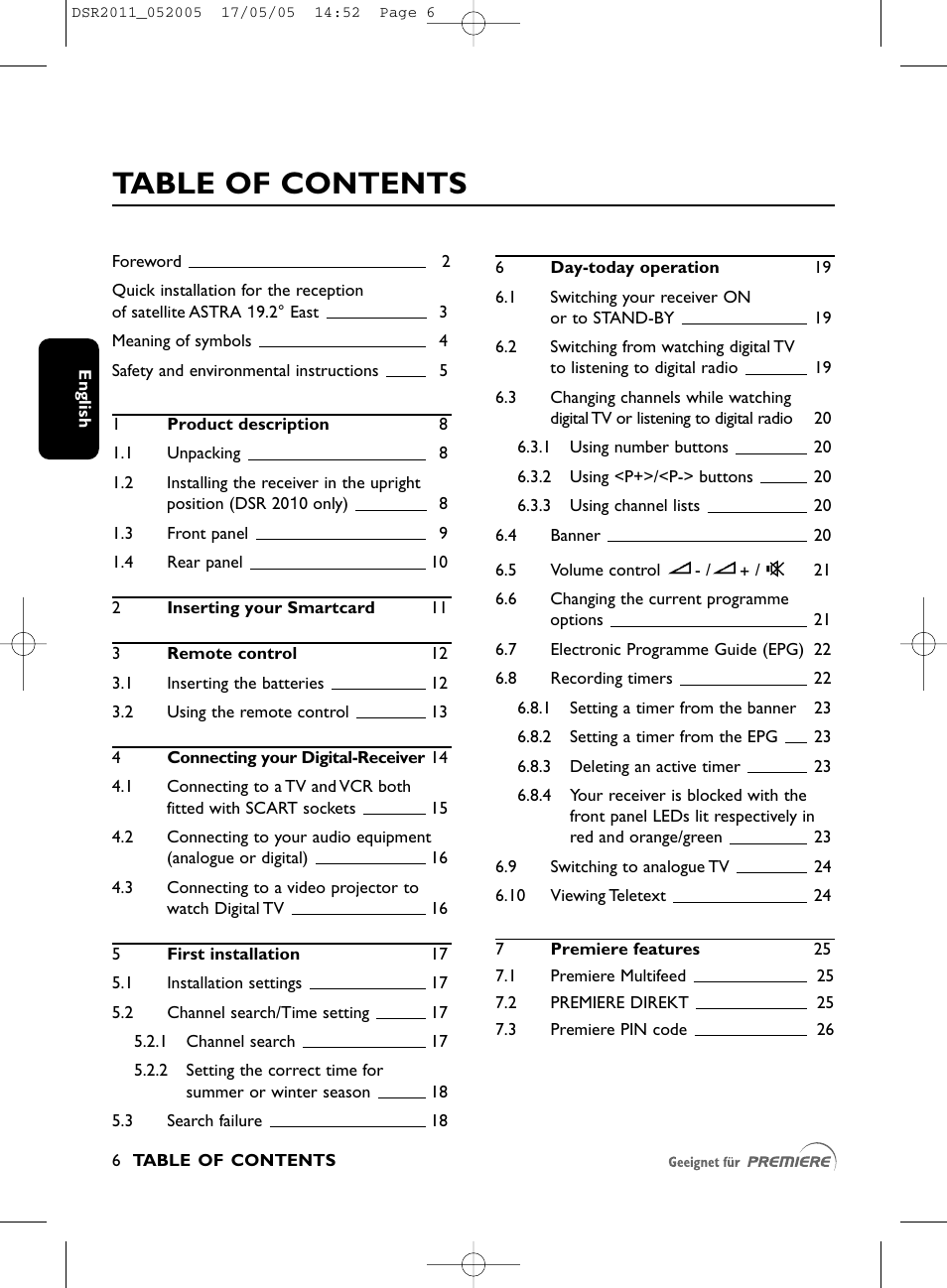 Philips DSR2010 User Manual | Page 6 / 49