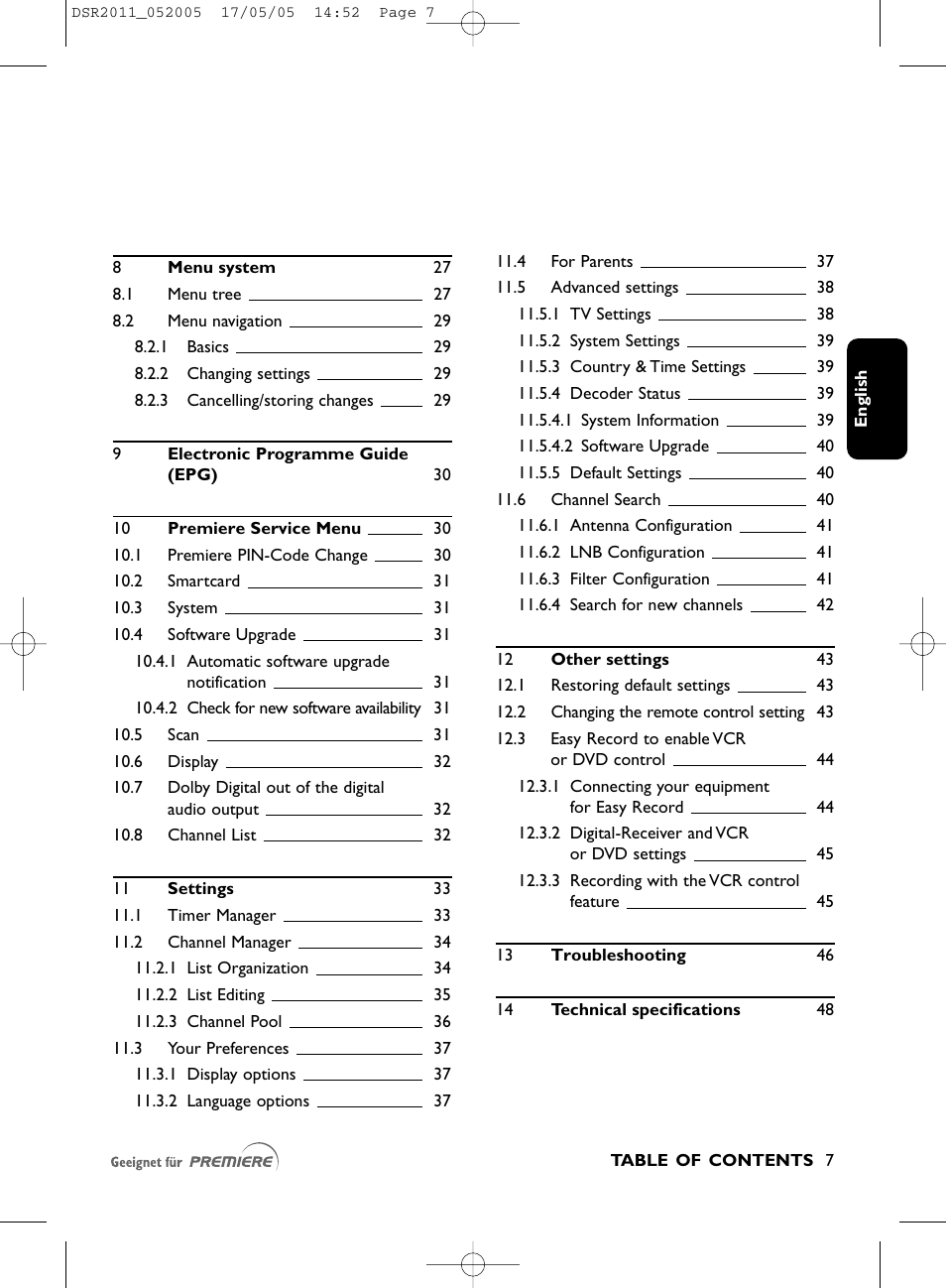 Philips DSR2010 User Manual | Page 7 / 49