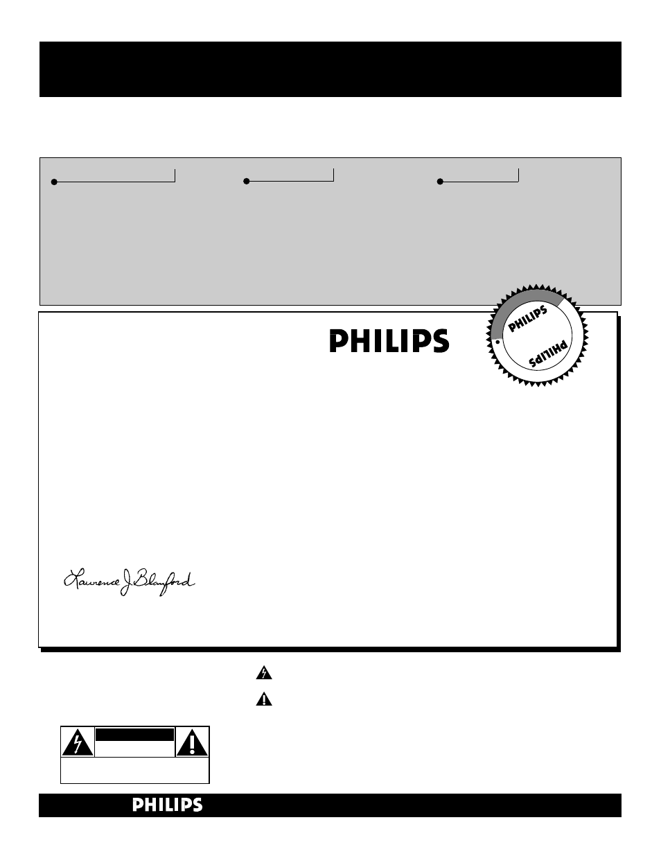 Safety, Warranty verification, Owner confirmation | Model registration, Hurry, Know these, Symbols | Philips 60P8288 User Manual | Page 2 / 56
