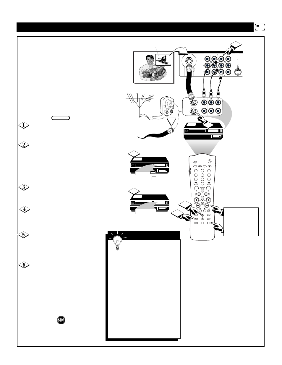 Pip (b, Sing, Asic | Onnections, Picture-in-picture (pip) • basic connections, Mart | Philips 60P8288 User Manual | Page 47 / 56