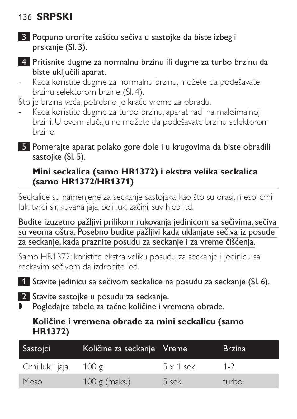 Philips HR1371 User Manual | Page 136 / 156