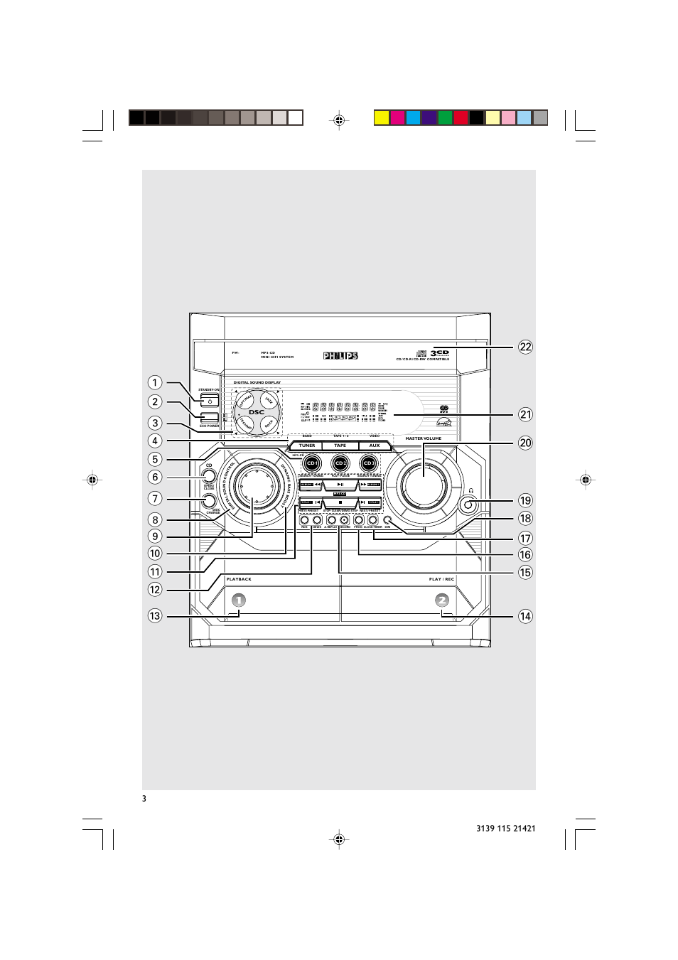 Philips FW-M355 User Manual | Page 3 / 30