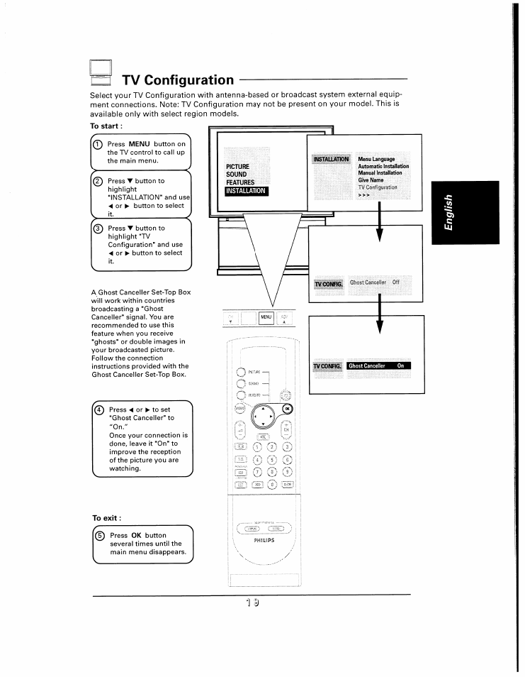 Tv configuration | Philips 48UP910 User Manual | Page 19 / 52