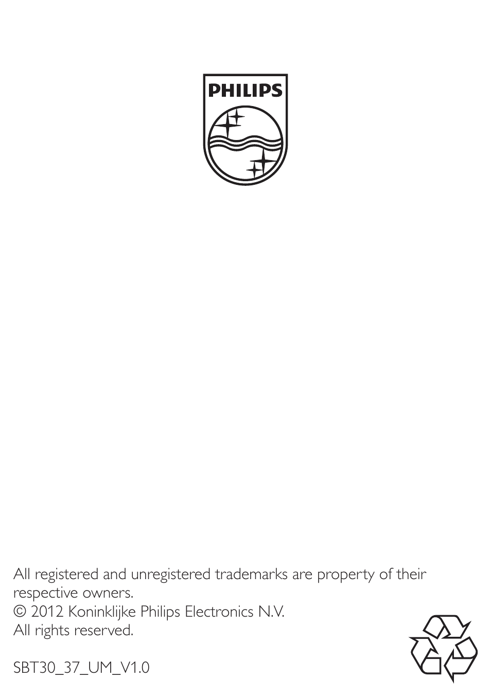 Philips SBT30 User Manual | Page 16 / 16