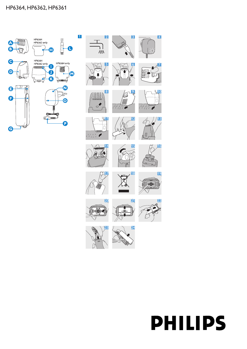 Philips HP6361 User Manual | 11 pages