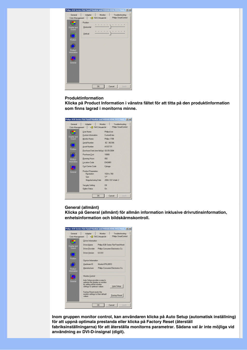 Philips 220EW8 User Manual | Page 40 / 88